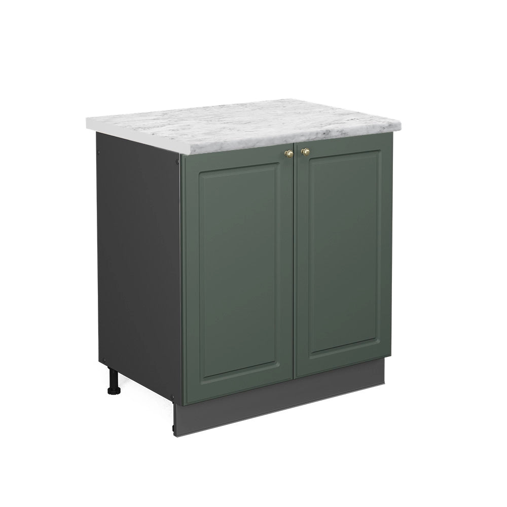 Mobile lavello cucina Fame-Line Verde-oro rustico/Antracite 80 cm, PL Marmo Vicco