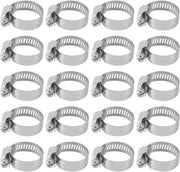 Slangklemme adattabile per tubi di rete idrica flessibili - Set da 20 pezzi - 18-32mm