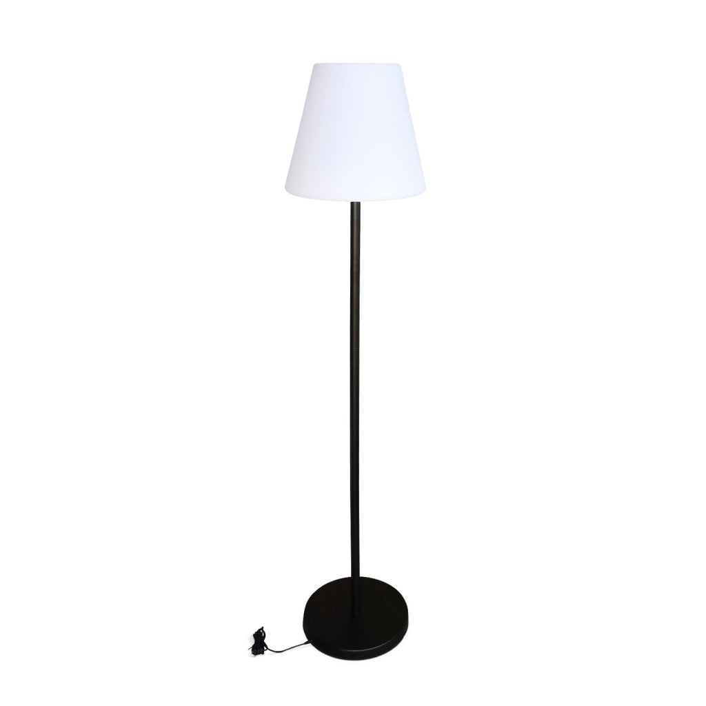 Lampada da terra colore bianco con batteria ricaricabile