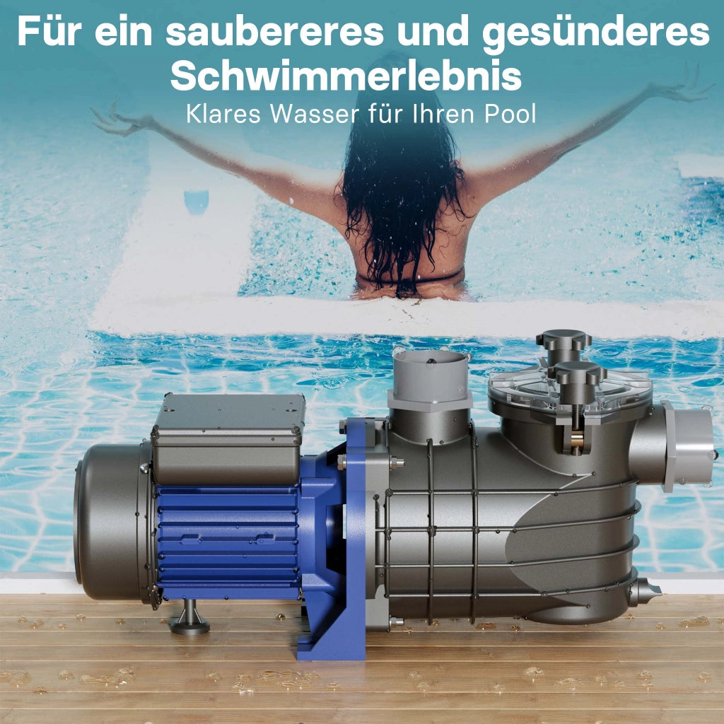 Pompa piscina per ricircolo e filtraggio 13200 l/h 370 W Pompa di circolazione