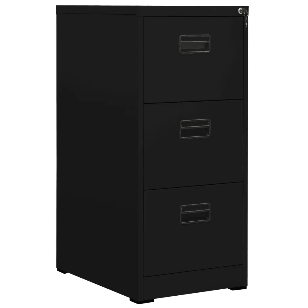 Schedario Nero 46x62x102,5 cm in Acciaio cod mxl 73232