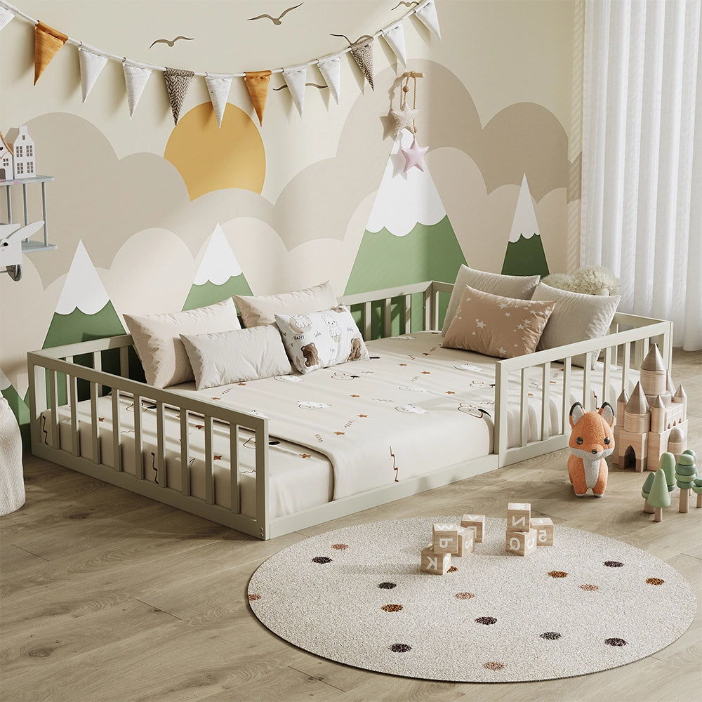 Vitalispa Letto per bambini Grigio 205 x 125 cm Senza materasso