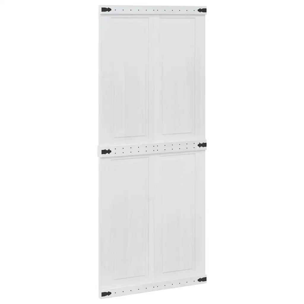 Porta del fienile Corona 90 x 210 cm Legno Massello di Pino 42021203