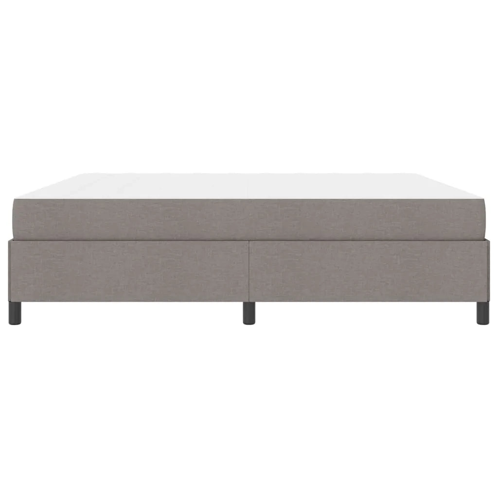 vidaXL Letto a molle Tortora e Nero 200 x 200 cm