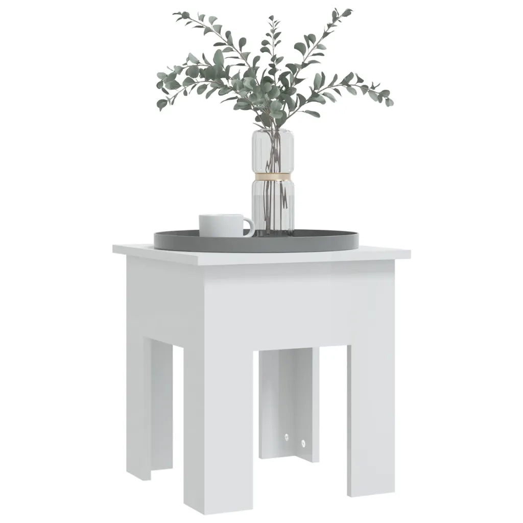 Tavolino da Salotto Bianco 40x40x42 cm in Truciolato 810250