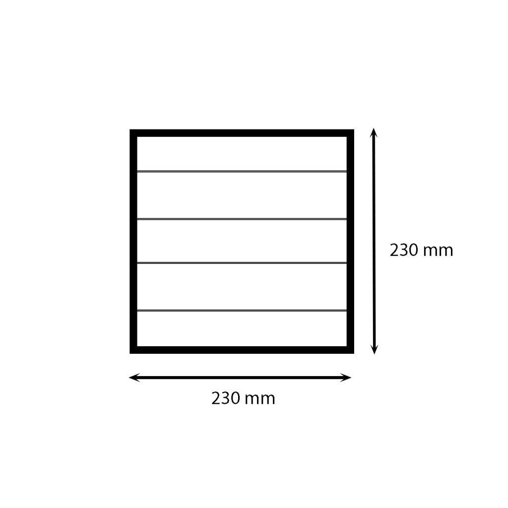 Griglia di aerazione rettangolare in plastica (abs) : Dimensione - 150x380 pass.aria cm2 202