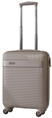 Set 3 Valigie Trolley Rigide in ABS 4 Ruote TSA Ravizzoni Long Island Beige