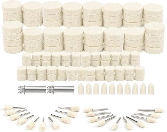 Set di pulitori per utensili da trapano con set di pulitori per Dremel e schacht per accessori.
