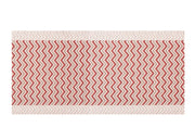 Tappeto Passatoia Tessuto Jacquard Linea Emozioni Dis. Zig Zag Twist Rosso - 57x500 - Rosso