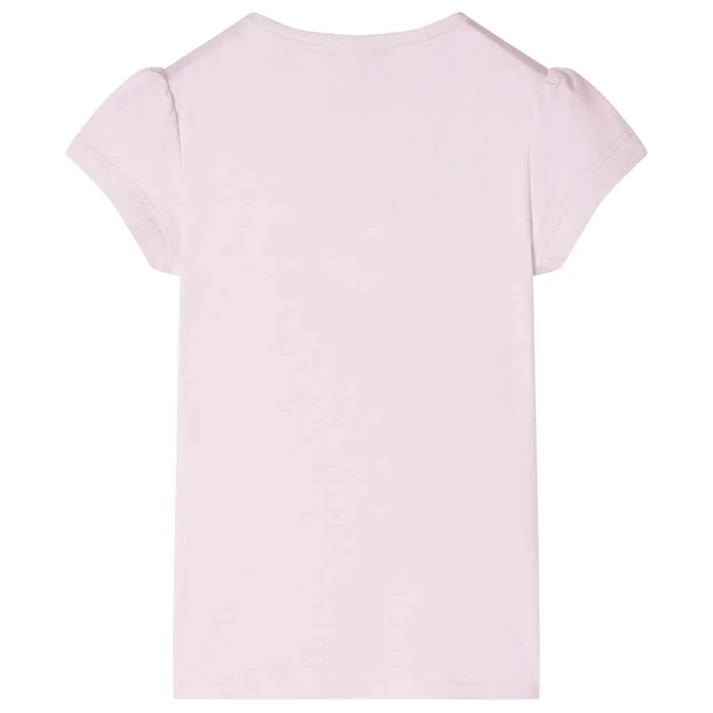 Maglietta da Bambina Maniche Aletta Rosa Tenue 116