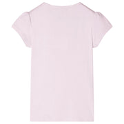 Maglietta da Bambina Maniche Aletta Rosa Tenue 116