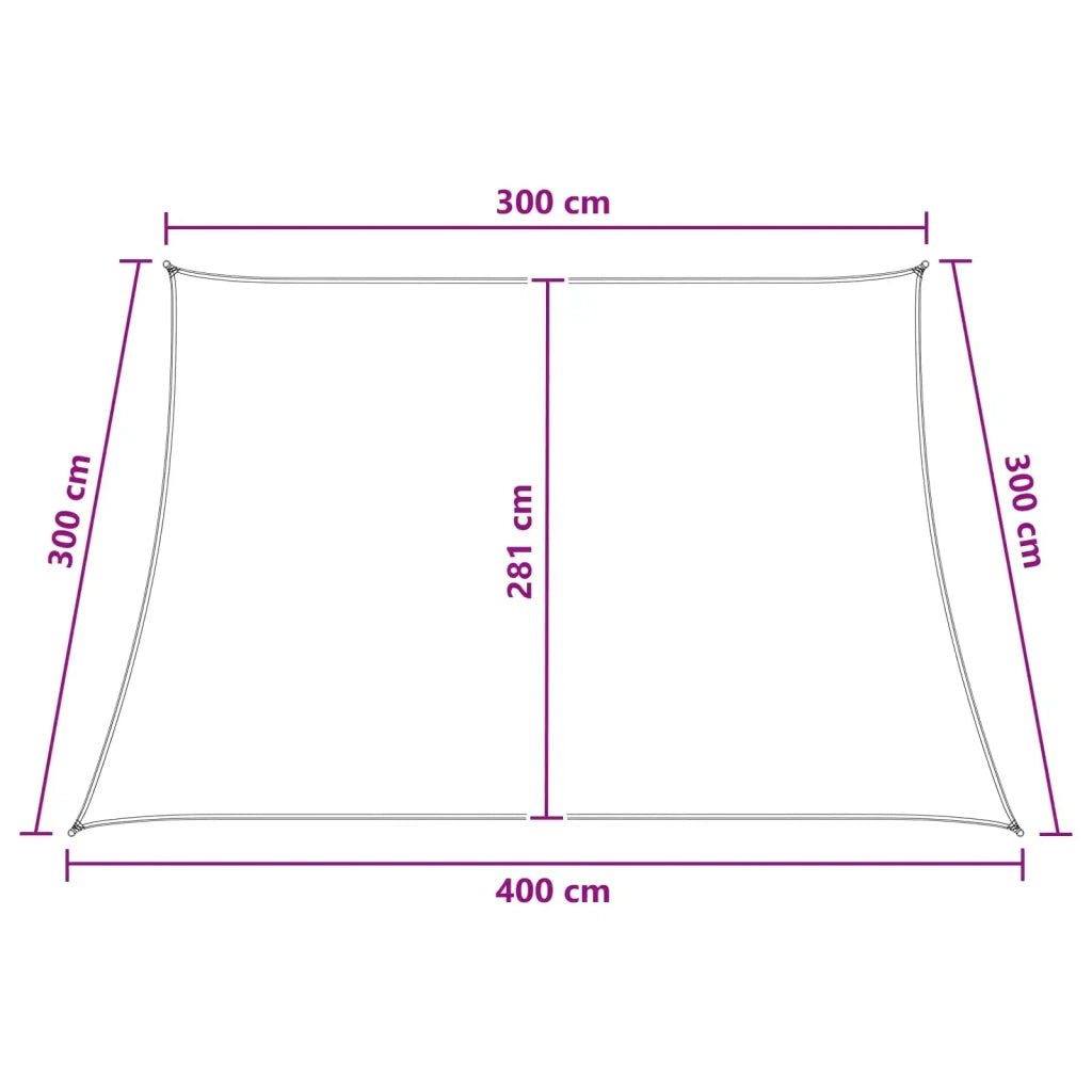 Telo Ombra Blu e Bianco 3 / 4 x 3 m HDPE 42032922