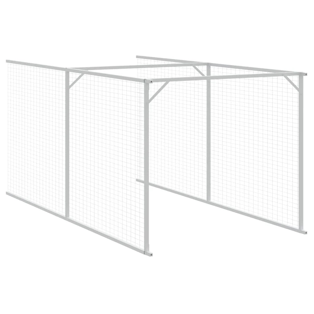 Cuccia per cani con cortile 110 x 405 x 110 cm antracite 02_0043465