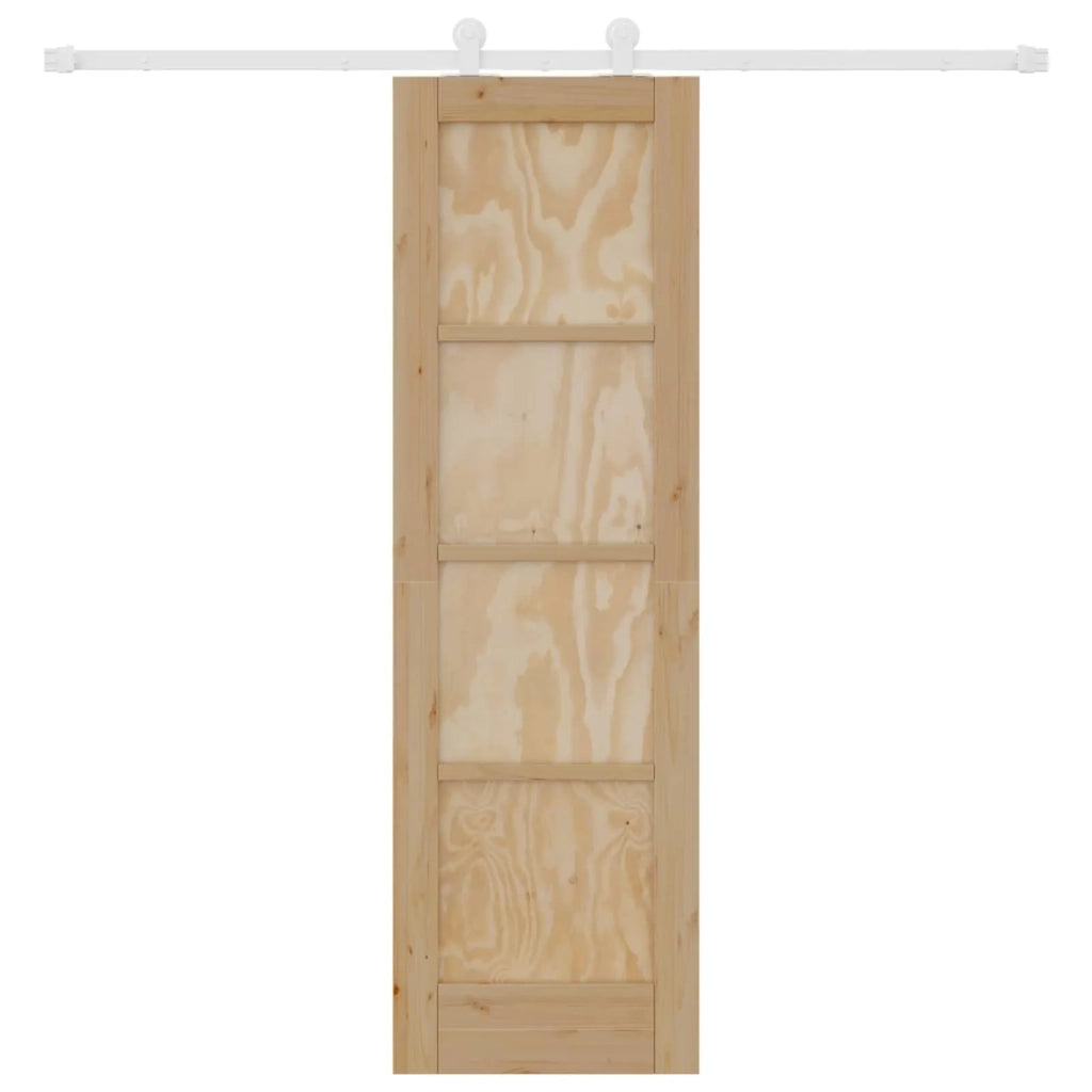 Porta scorrevole Naturale e Bianco 61 x 198,5 cm 3445476