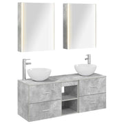 Set di mobili per il bagno 5 pcs Grigio Cemento 3406730