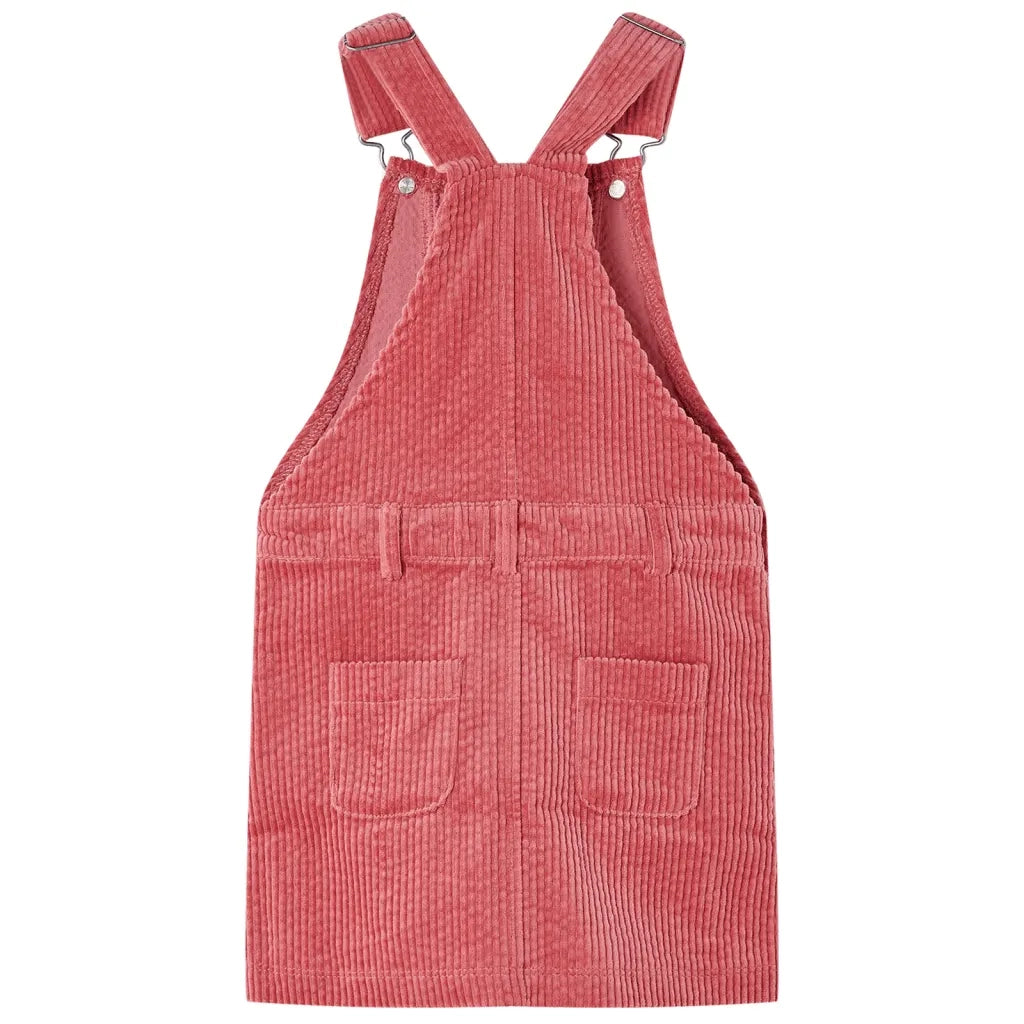 Abito Scamiciato da Bambina Velluto a Coste Rosa 116 CFW2891951