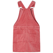 Abito Scamiciato da Bambina Velluto a Coste Rosa 116 CFW2891951