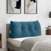 Cuscino per Schiena Blu 100 x 24 x 50 cm Velluto 42014457