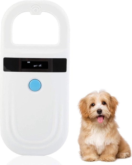 Letto di Etichetta FDX-B (ISO11784 / 85) / Lettore EMID - Ricaricabile - Scansionatore di Tag di Identificazione Animale - Bianco