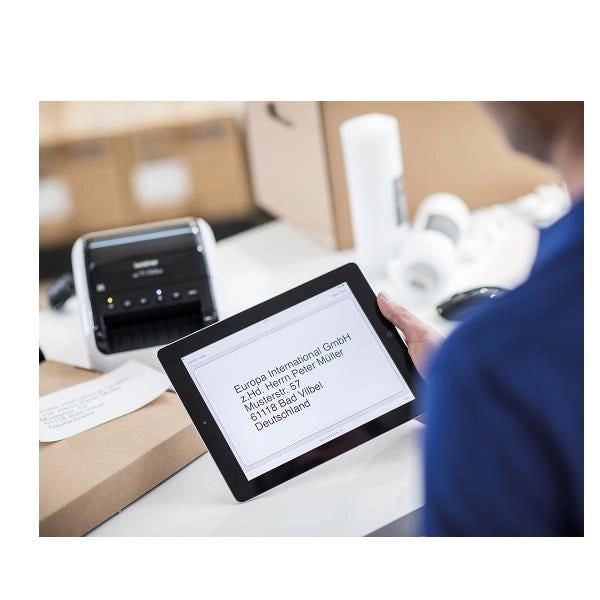 Brother ql-1110nwb stampante per etichette (cd) termica diretta 300 x 300 dpi 110 mm/s con cavo e senza cavo collegamento ethernet lan dk wi-fi bluetooth - QL1110NWBCUA1