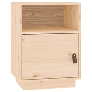 Comodino | Armadio da Notte | Mobiletto da notte 40x34x55 cm in Legno Massello di Pino