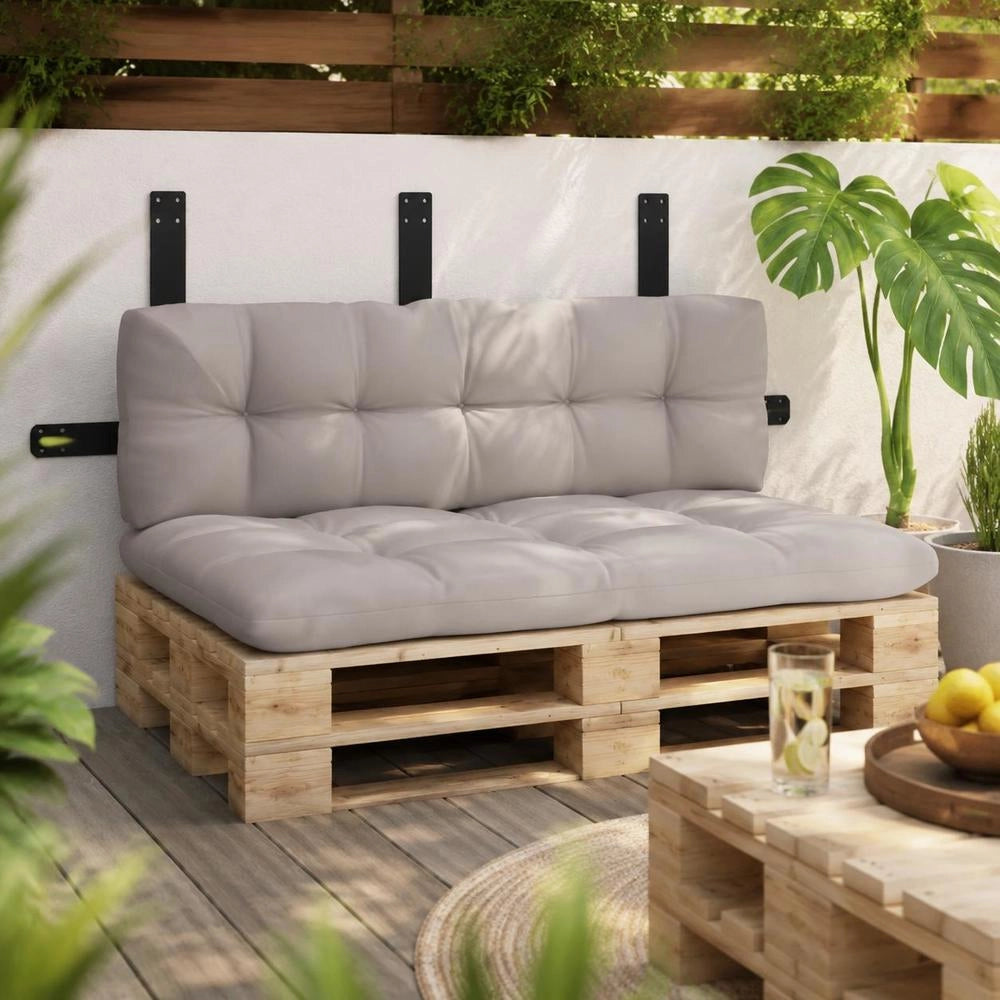 Backrest For Pallet Sofa, Black, 110 Cm, Iron