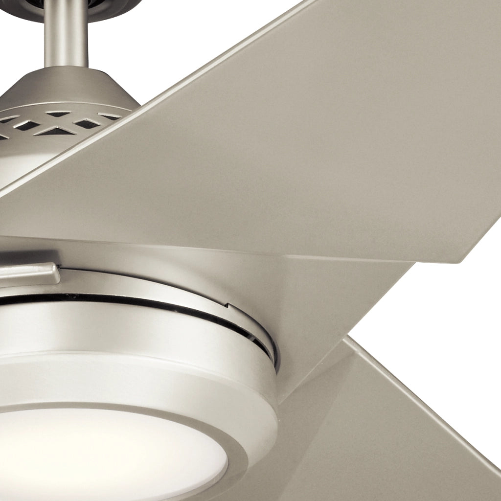 Ventilatore soffitto 152cm LED 18W nichel telecomando Kichler
