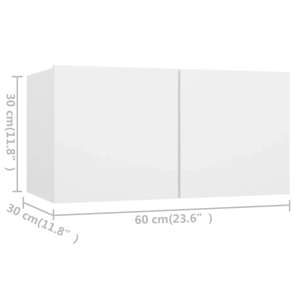 Set Mobile TV 4 pz Bianco in Truciolato cod mxl 14691