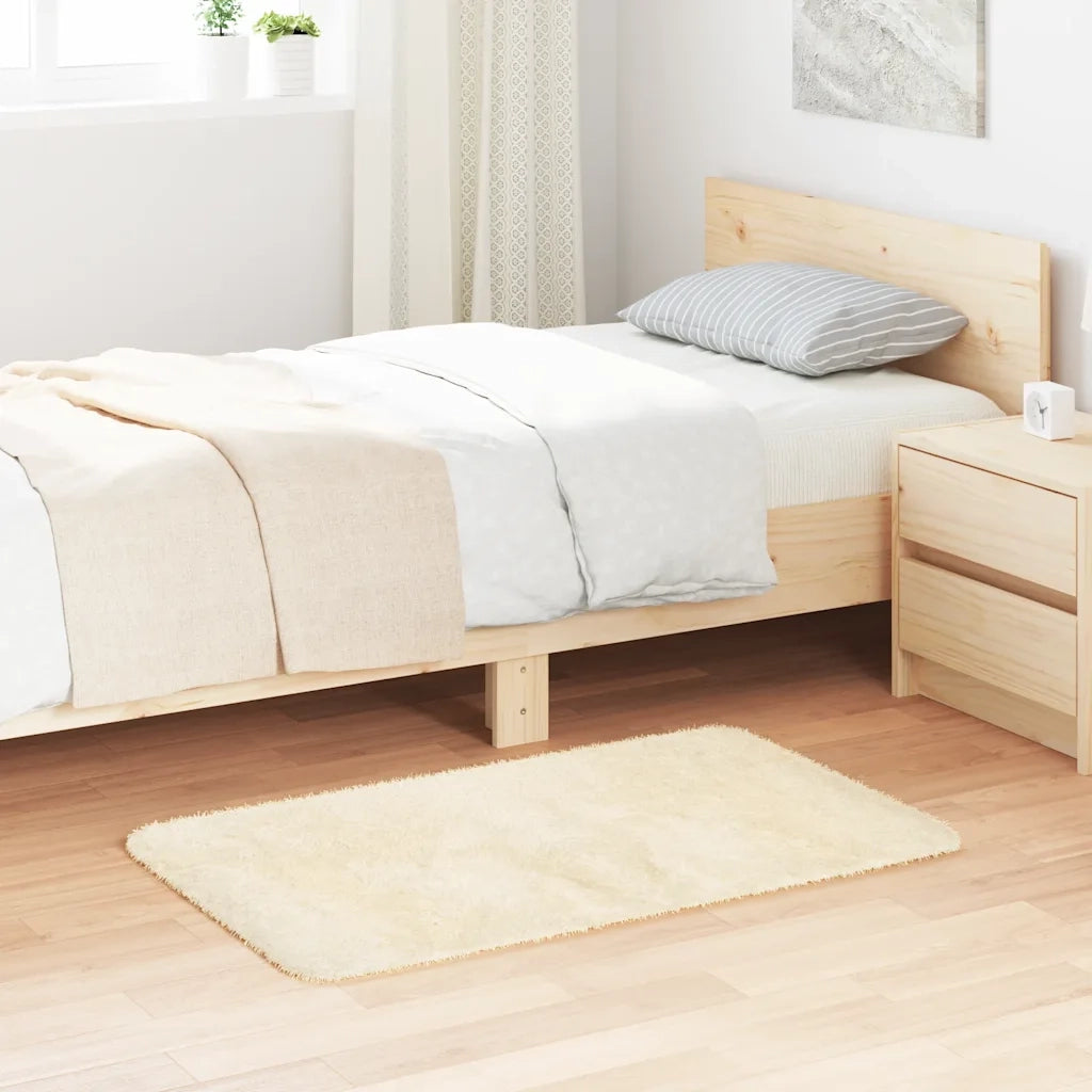 Tappeto del soggiorno | Tappeto Shaggy a Pelo Lungo NAVARRA Crema 60x100 cm poliestere