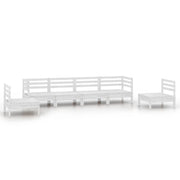 Set di mobili da giardino mobili da esterno 6 pezzi bianco legno di pino massiccio 02_0016969