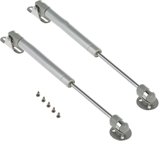 Gasveren 150 N per cassetti della cucina - Dampi e cardini - Argento - 2 pezzi