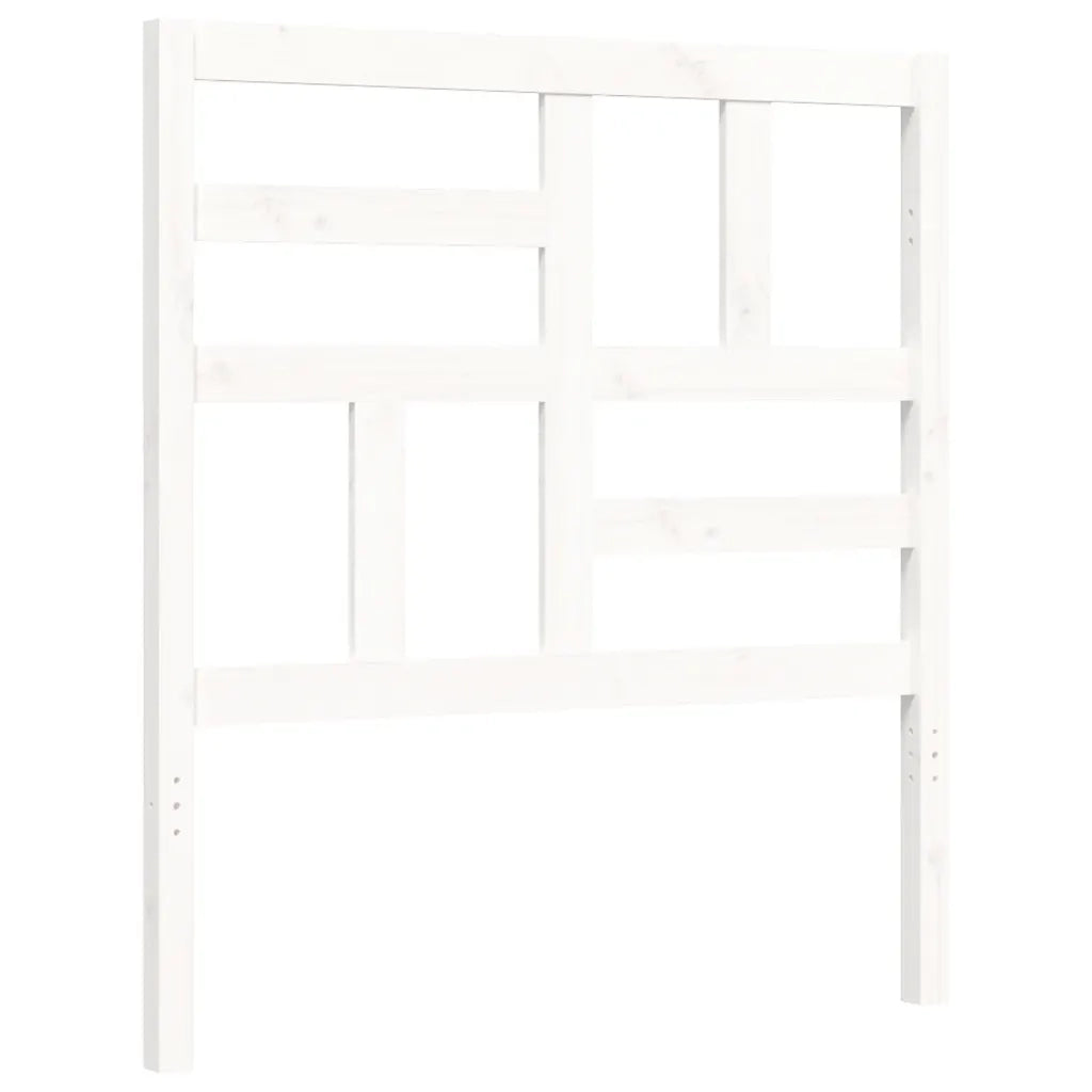 Giroletto senza Materasso-Struttura Letto Bianco 100x200 cm Legno Massello Pino 565188