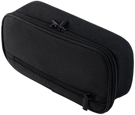 Etui per ragazzi, etui nero, grande etui, etui con grande capacità, etui con etichetta personalizzabile, etui con chiusura a raccordo per scuola