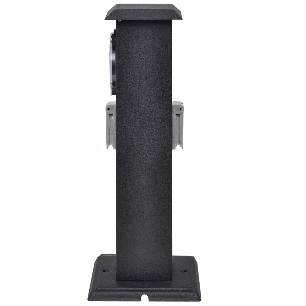Presa Elettrica da Giardino a Pilastro Nero con Timer CFW2983510