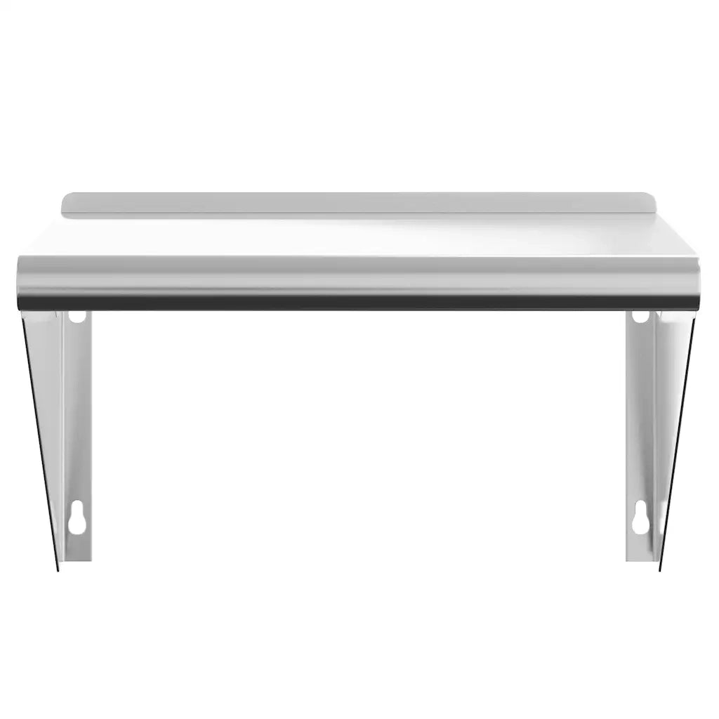 Mensola a Muro 50x30x31 cm Argento in Acciaio Inossidabile 30277