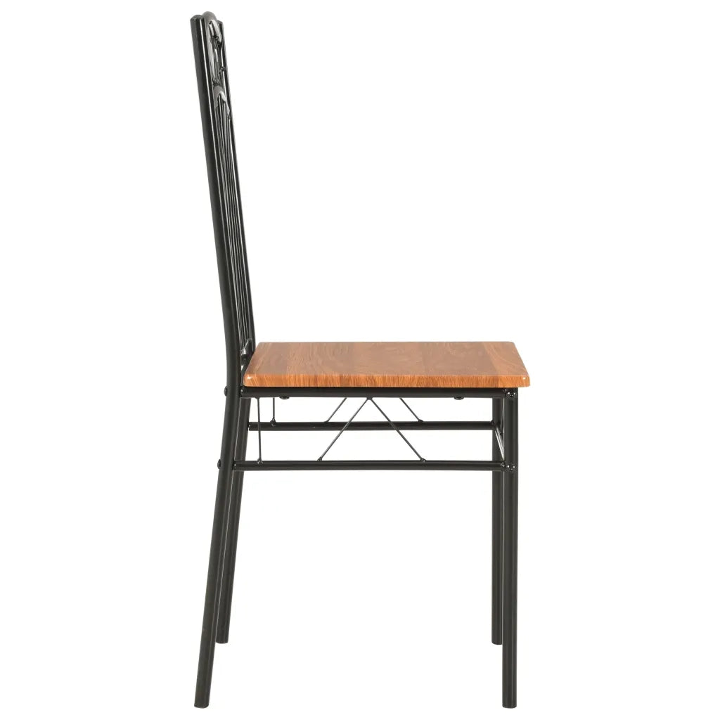 Sedie per Sala da Pranzo 4 pz Marroni in MDF cod mxl 55412