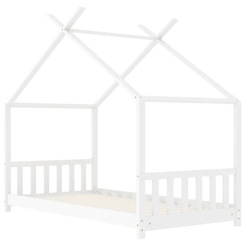 Giroletto per Bambini Bianco in Massello di Pino 80x160 cm 283368