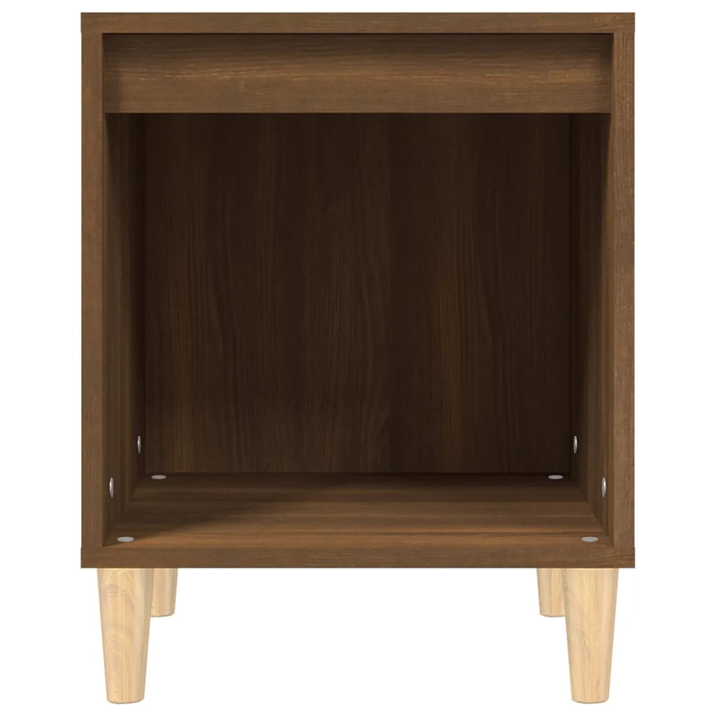 Comodino | Armadio da Notte | Mobiletto da notte Rovere Marrone 40x35x50 cm