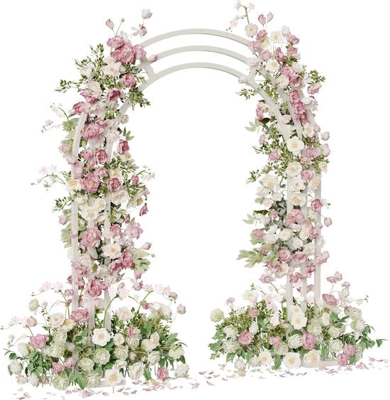 Arco Metallico per Matrimonio - Arco di Ballo - Arco di Sfondo - Stand per Matrimonio - Decorazione per Matrimonio - Decorazione per Festa - Arco per Esterno - Arco per Interno - Arco per Giardino - Arco per Eventi.