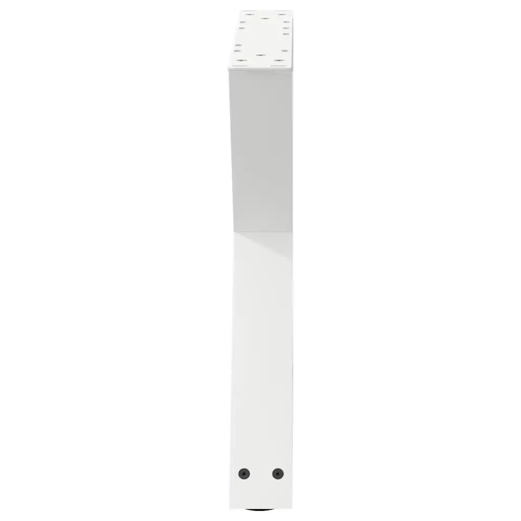 Gambe per tavolino da caffÃ¨ 2 pz Bianche 60x(42-43,3) cm Acciaio