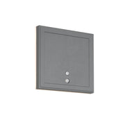 Applique esterna LED PIR IP54 quadrata FORTALEZA antracite