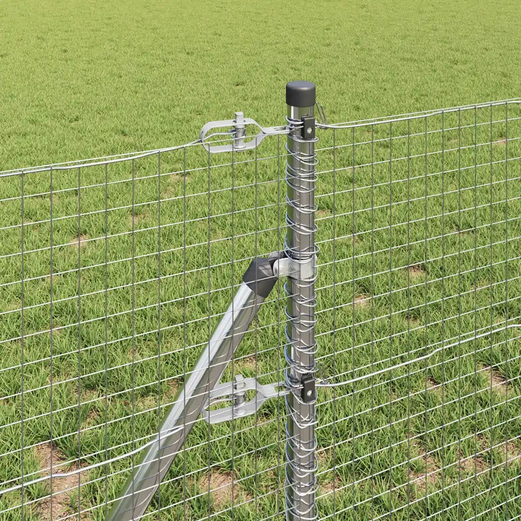 Palo della recinzione Argento 100 x 0,4 m (rete 25 x 25 mm)