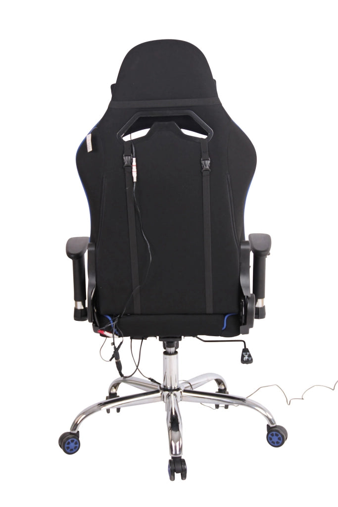 Sedia Ufficio Massaggiante Limit XM In Tessuto Nero/blu