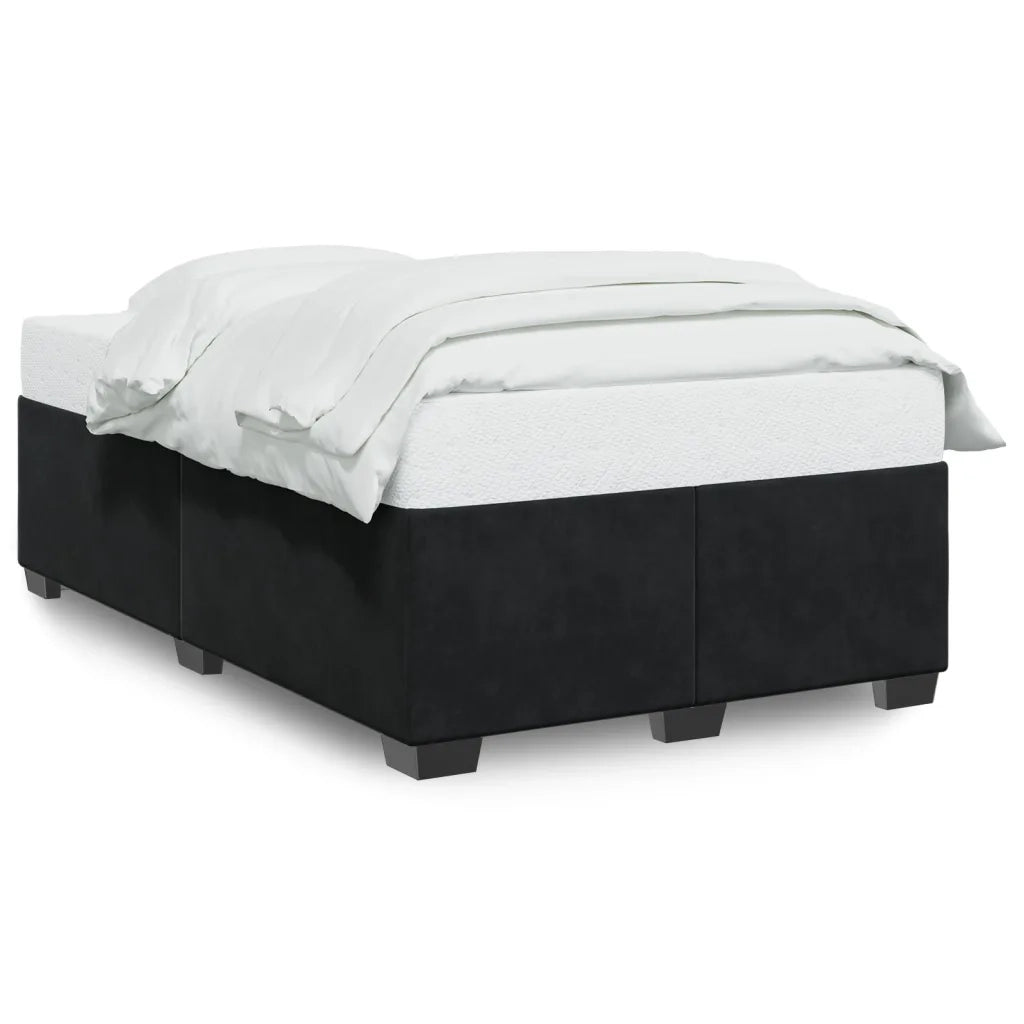 Giroletto senza Materasso-Struttura Letto Nero 120x190 cm Velluto 688912