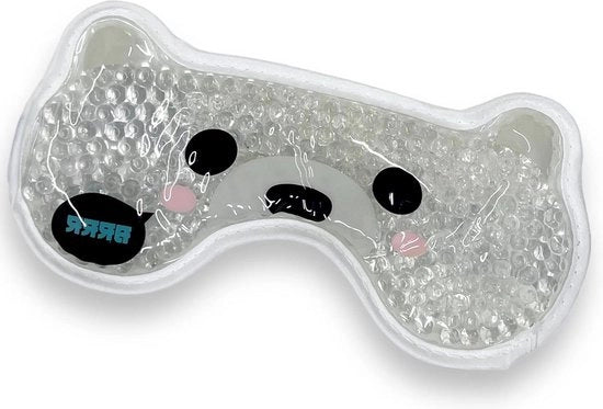 Geloogmasker rinfrescante - schiena imbottita in piuma - utilizzabile caldo e freddo - terapia fredda - occhi gonfi e stanchi - occhiaie - emicrania (pacco di ghiaccio)