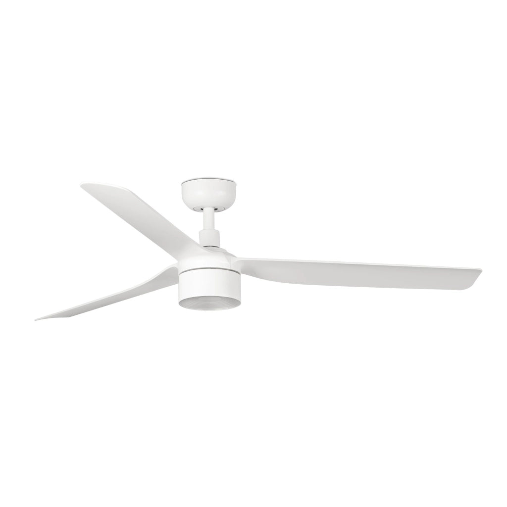 FARO Punto Tek M bianco opaco in acciaio e vetro pale ABS Ø1300 3P 4000K design moderno modello FARO-338143C