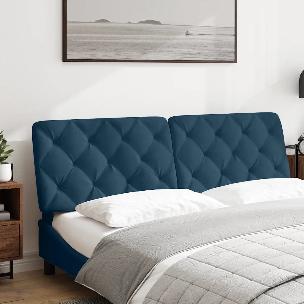 Cuscino Testiera Blu 160 cm in Velluto CFW8658460