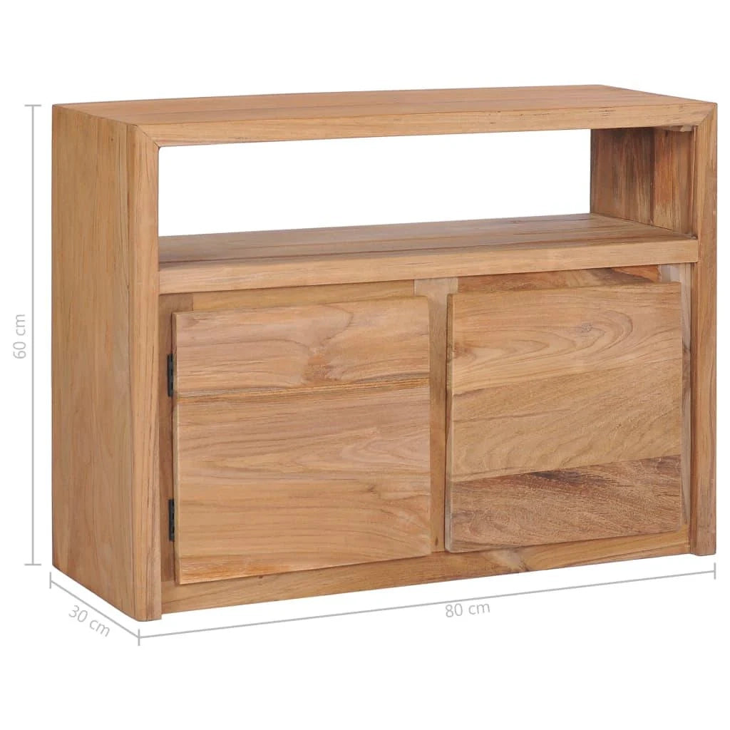 Buffet credenza mobile consolle unità contenitore 80 cm legno massello di teak 4402220