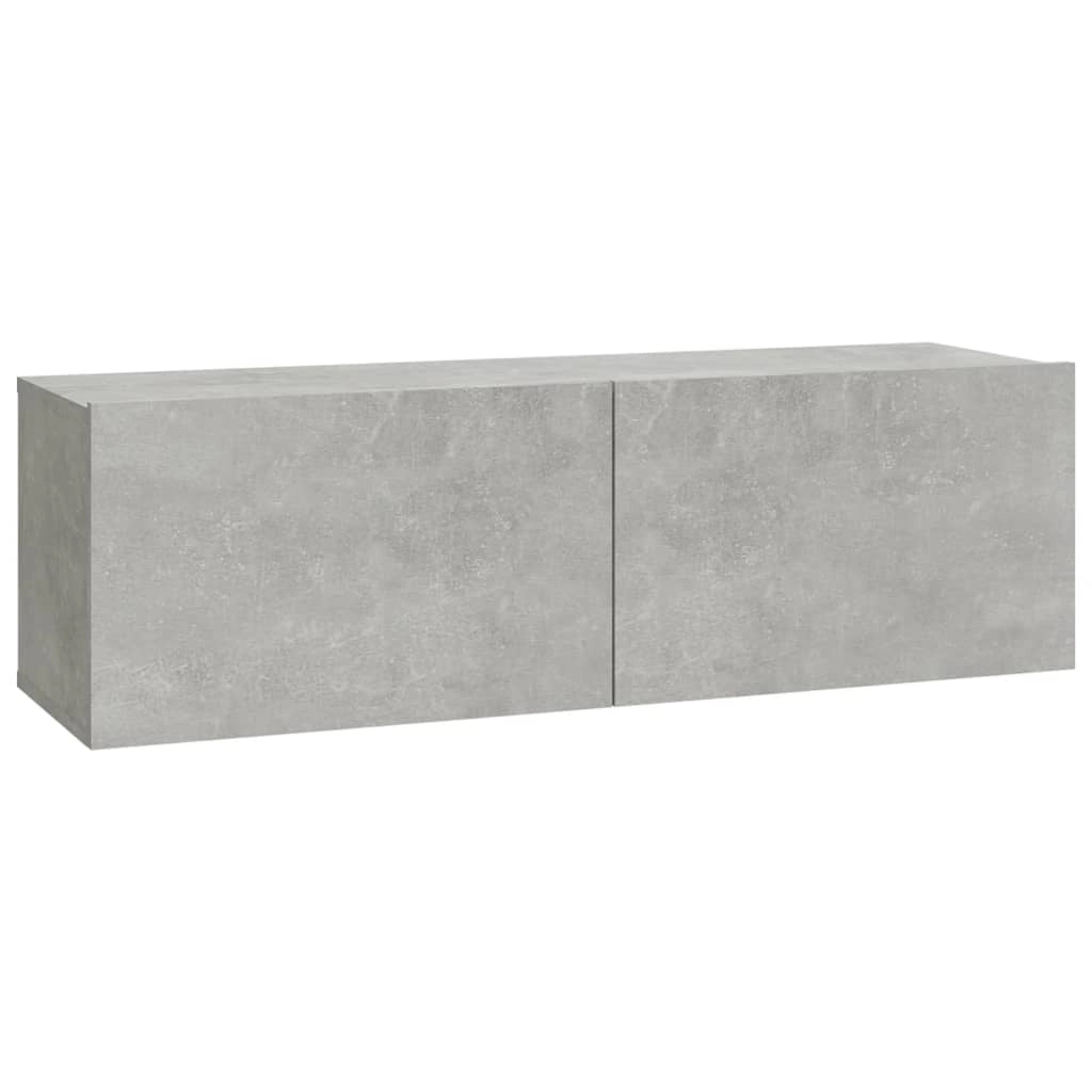 Mobile TV multimediale mensola TV credenza mobile TV sala da pranzo soggiorno camera da letto 2 pezzi 100 x 30 x 30 cm legno ingegnerizzato grigio 02_0028521