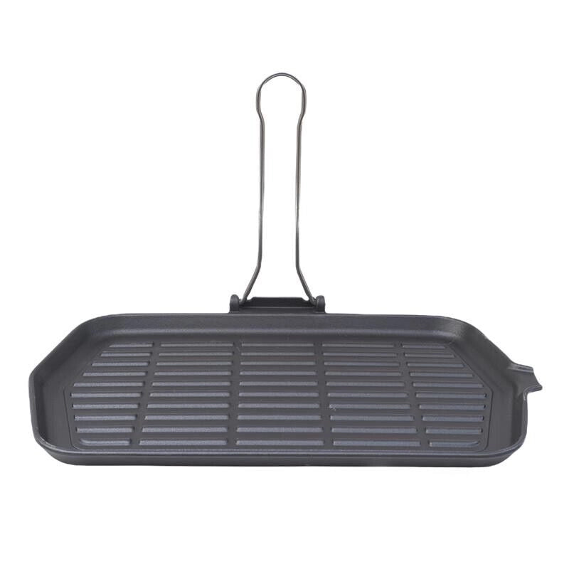 BISTECCHIERA DIETELLA IN GHISA INOSSIDABILE 23 X 36 CM PER FORNELLI A GAS, ELETTRICI E PIASTRE A INDUZIONE